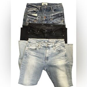 Size 30” Four Pair Bundle  Woman’s Jeans Reformation, Adranio Goldschmed, Gap